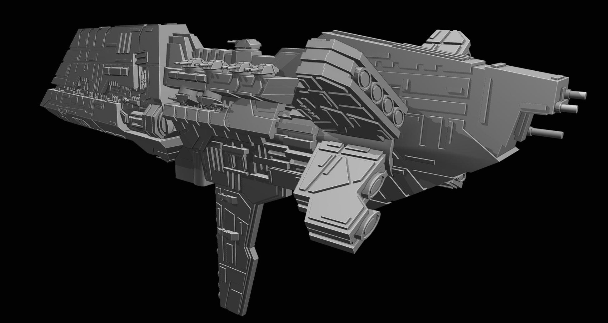 Mandalorian Kandosii Dreadnought : 3D printed SW Armada proxy