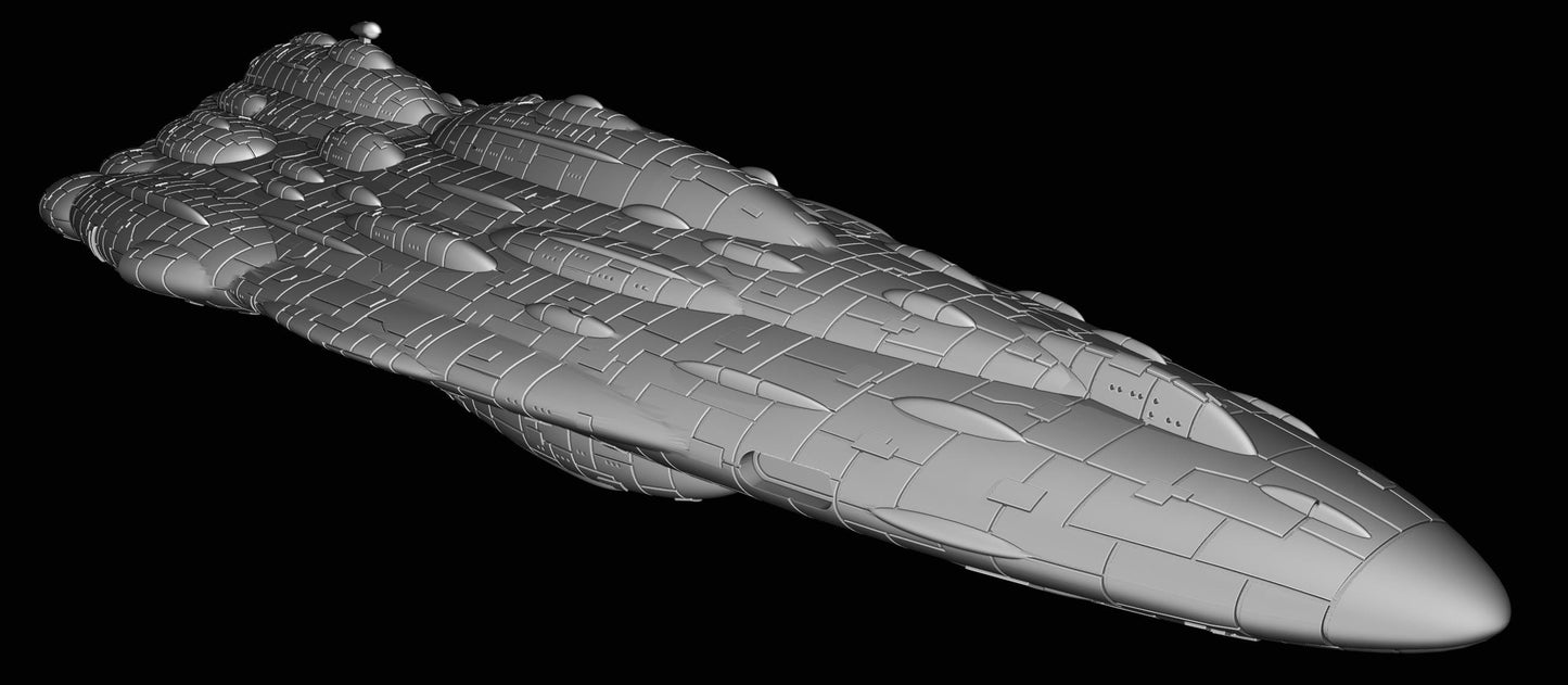 Rebel MC90-class Star Cruiser Voyager : 3D printed SW Armada proxy