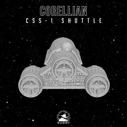 CSS-1 Corellian Star Shuttle (2 pcs) - 3D printed SW Armada proxy