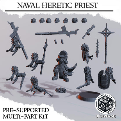 Naval Heretic Warband by Diceverse - Trench Crusare Compatible - 3D printed miniature