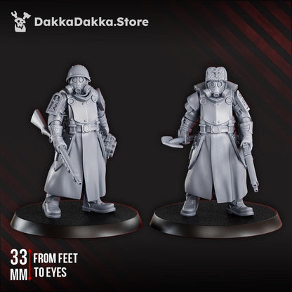 Steel Union Engineers by DakkaDakka - 3D printed Trench Crusade compatible miniature