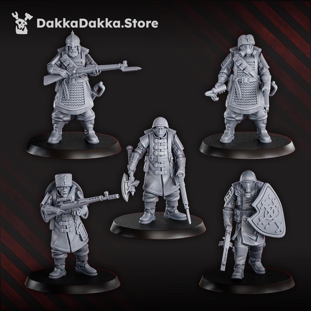Holy Steel Battalion by DakkaDakka - 3D printed Trench Crusade compatible miniature