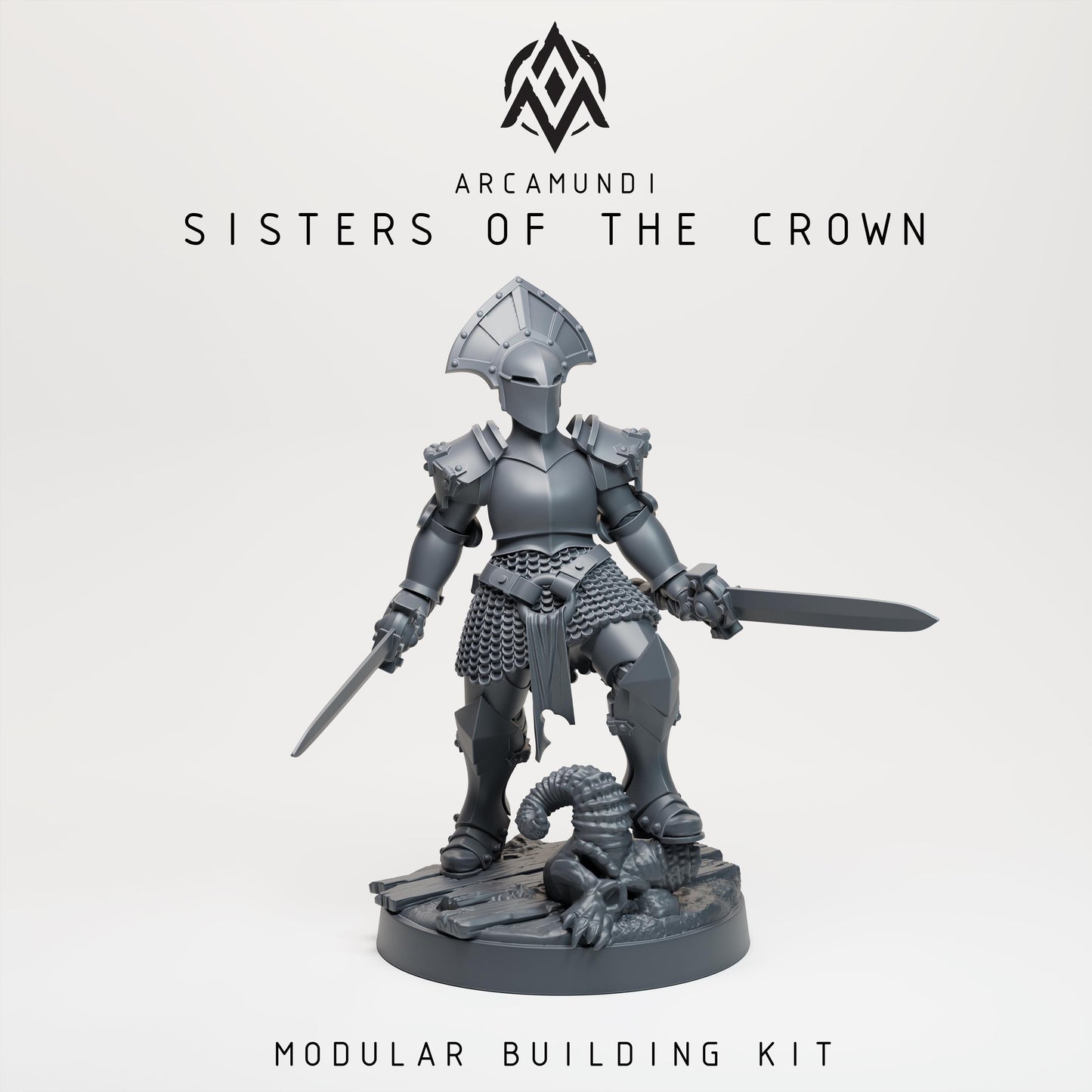 Sisters of the Crown Nuns by Arcamundi - 3D printed Trench Crusade compatible miniature