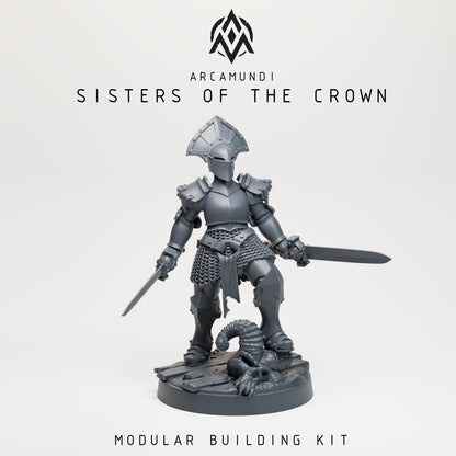 Sisters of the Crown Nuns by Arcamundi - 3D printed Trench Crusade compatible miniature