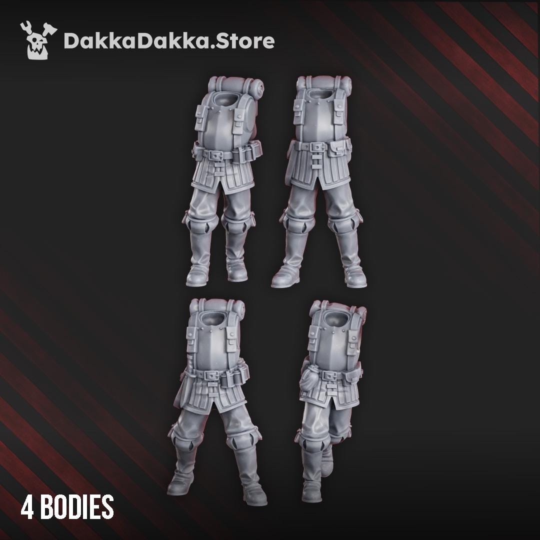 3D printed miniature: Conquistadors vanguards by DakkaDakka - Trench Crusade compatible - new antioch