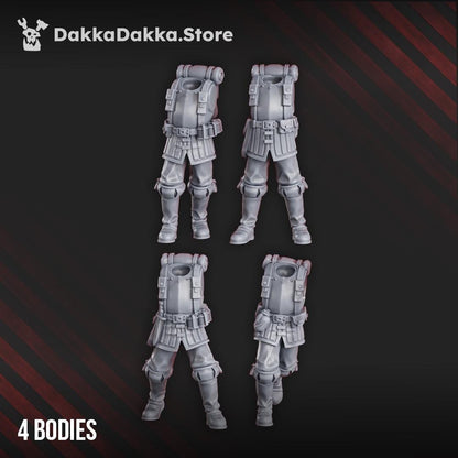 3D printed miniature: Conquistadors vanguards by DakkaDakka - Trench Crusade compatible - new antioch