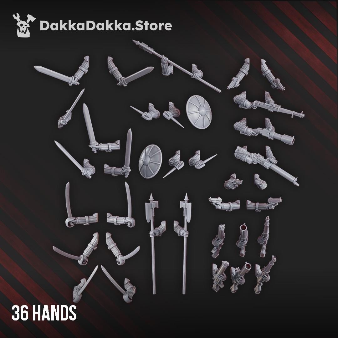 3D printed miniature: Conquistadors vanguards by DakkaDakka - Trench Crusade compatible - new antioch