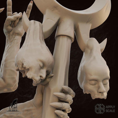 The Court - Sorcerer Deamon Mage by Apply Scale - 3D printed Trench Crusade compatible miniature