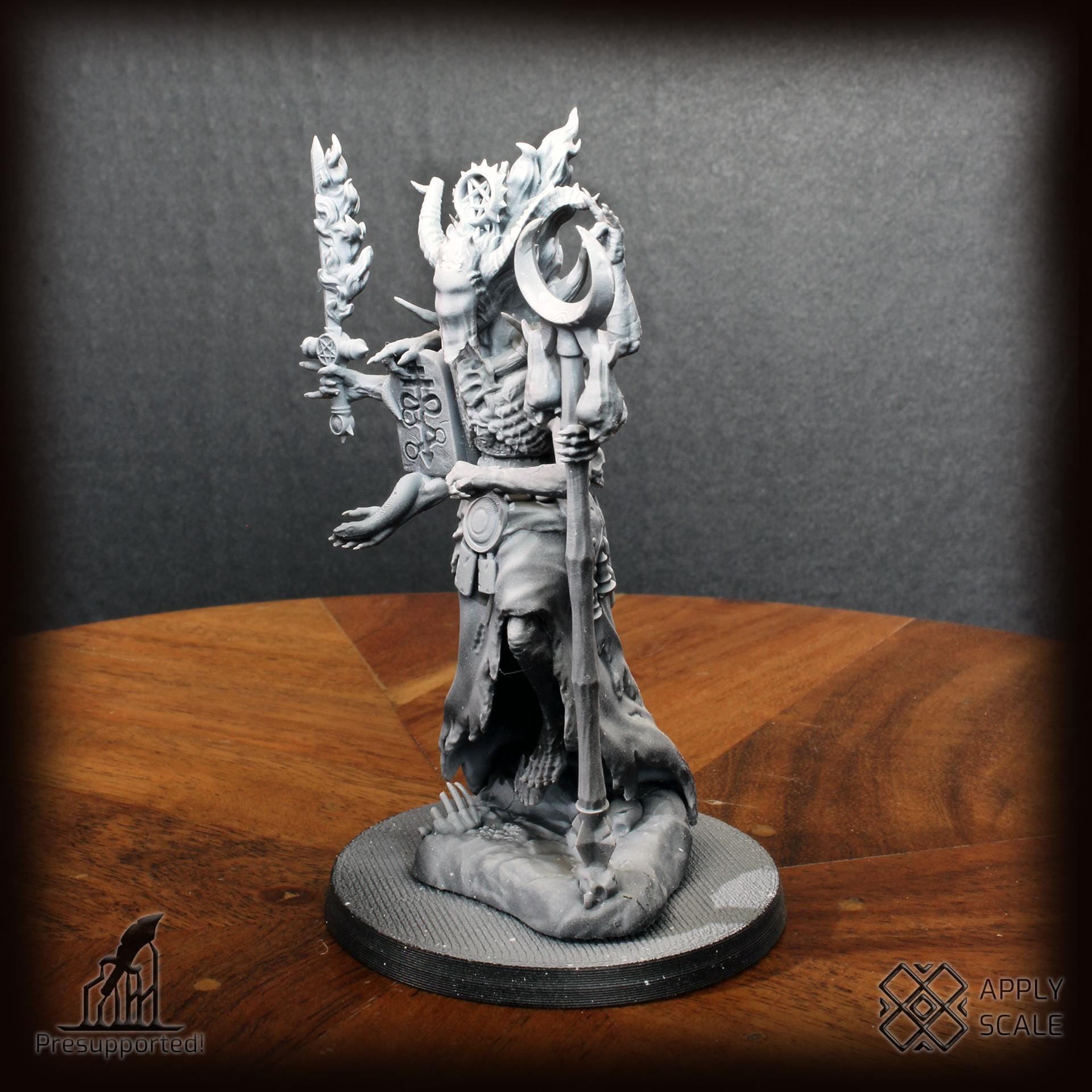 The Court - Sorcerer Deamon Mage by Apply Scale - 3D printed Trench Crusade compatible miniature