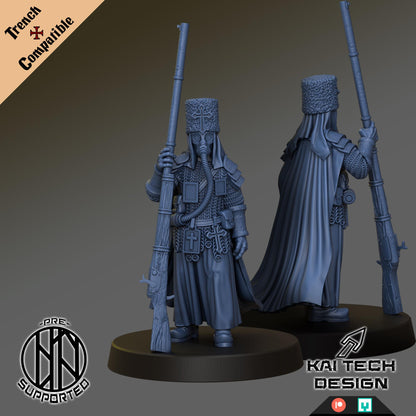 Antioch Priest - 3D printed Trench Crusade compatible miniature, KaiTech design