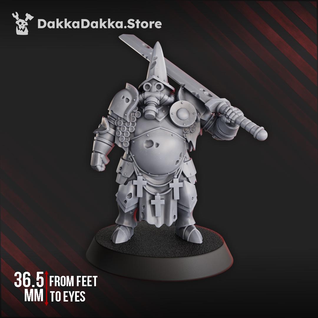 Torquemada's Inquisition warband - 3D printed Trench Crusade compatible miniature, KaiTech design