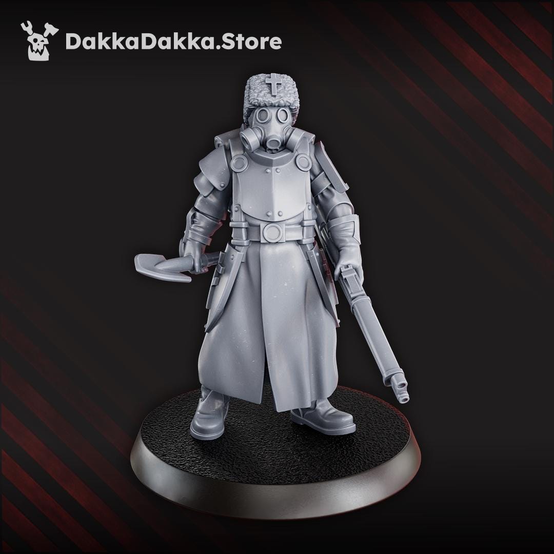 Steel Union Engineers by DakkaDakka - 3D printed Trench Crusade compatible miniature