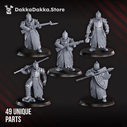 Holy Steel Battalion by DakkaDakka - 3D printed Trench Crusade compatible miniature