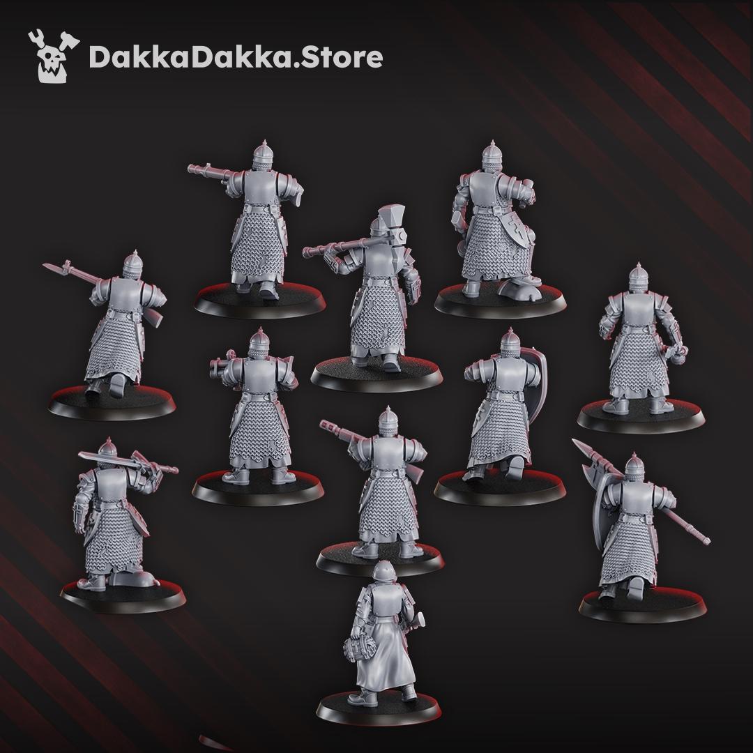 Holy Steel Battalion by DakkaDakka - 3D printed Trench Crusade compatible miniature