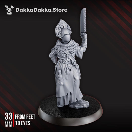 Ada The Sawbones by DakkaDakka - 3D printed Trench Crusade compatible miniature