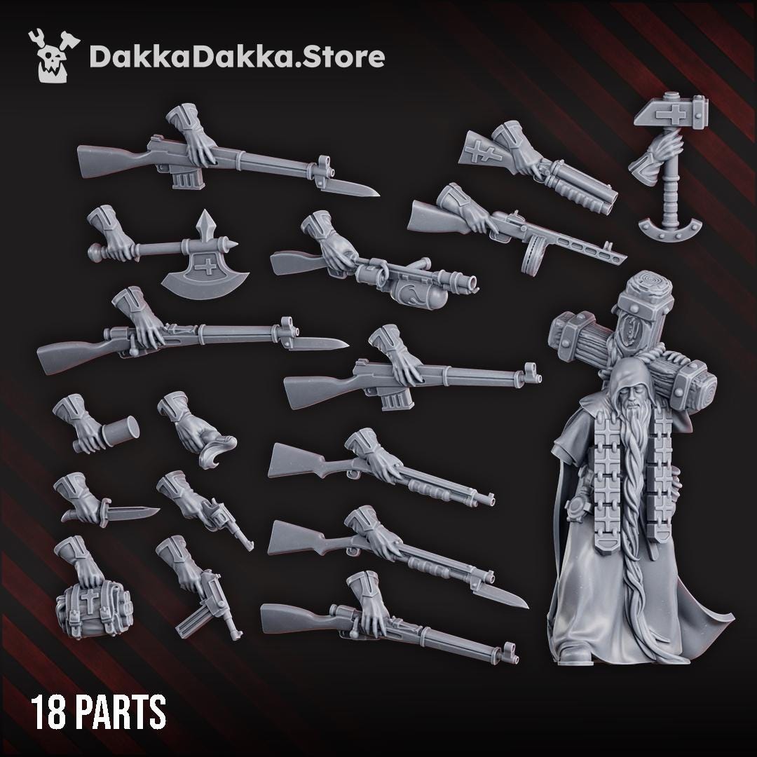 Schemonk Avvakum by DakkaDakka - 3D printed Trench Crusade compatible miniature