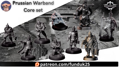 Prussian Warband Core set by Funduk25 - 3D printed Trench Crusade compatible miniature