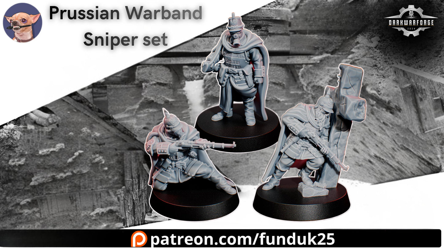 Prussian Warband Full set by Funduk25 - 3D printed Trench Crusade compatible miniature