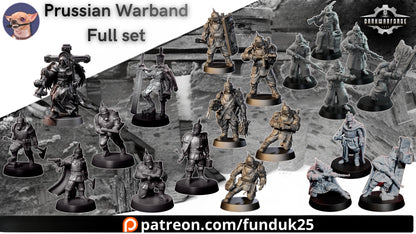 Prussian Warband Full set by Funduk25 - 3D printed Trench Crusade compatible miniature
