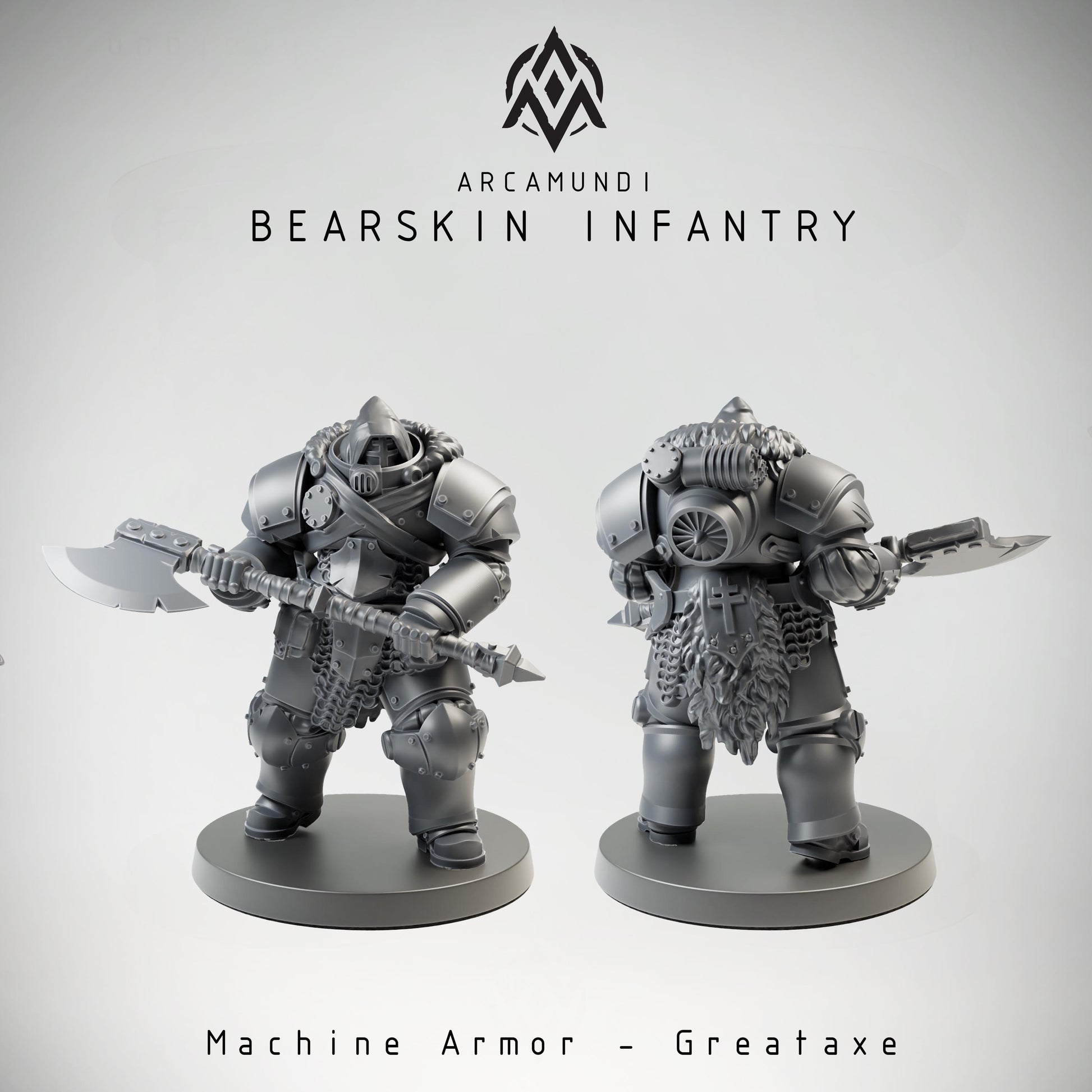 Bearskin Heavy Infantry Squad by Arcamundi - 3D printed Trench Crusade compatible miniature