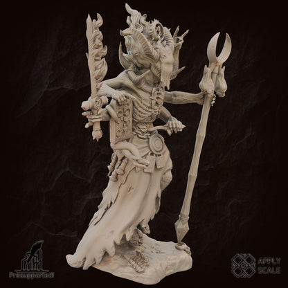 The Court - Sorcerer Deamon Mage by Apply Scale - 3D printed Trench Crusade compatible miniature