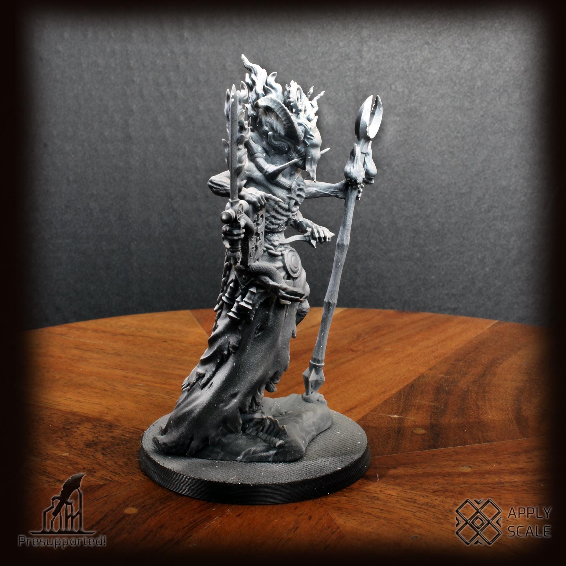 The Court - Sorcerer Deamon Mage by Apply Scale - 3D printed Trench Crusade compatible miniature