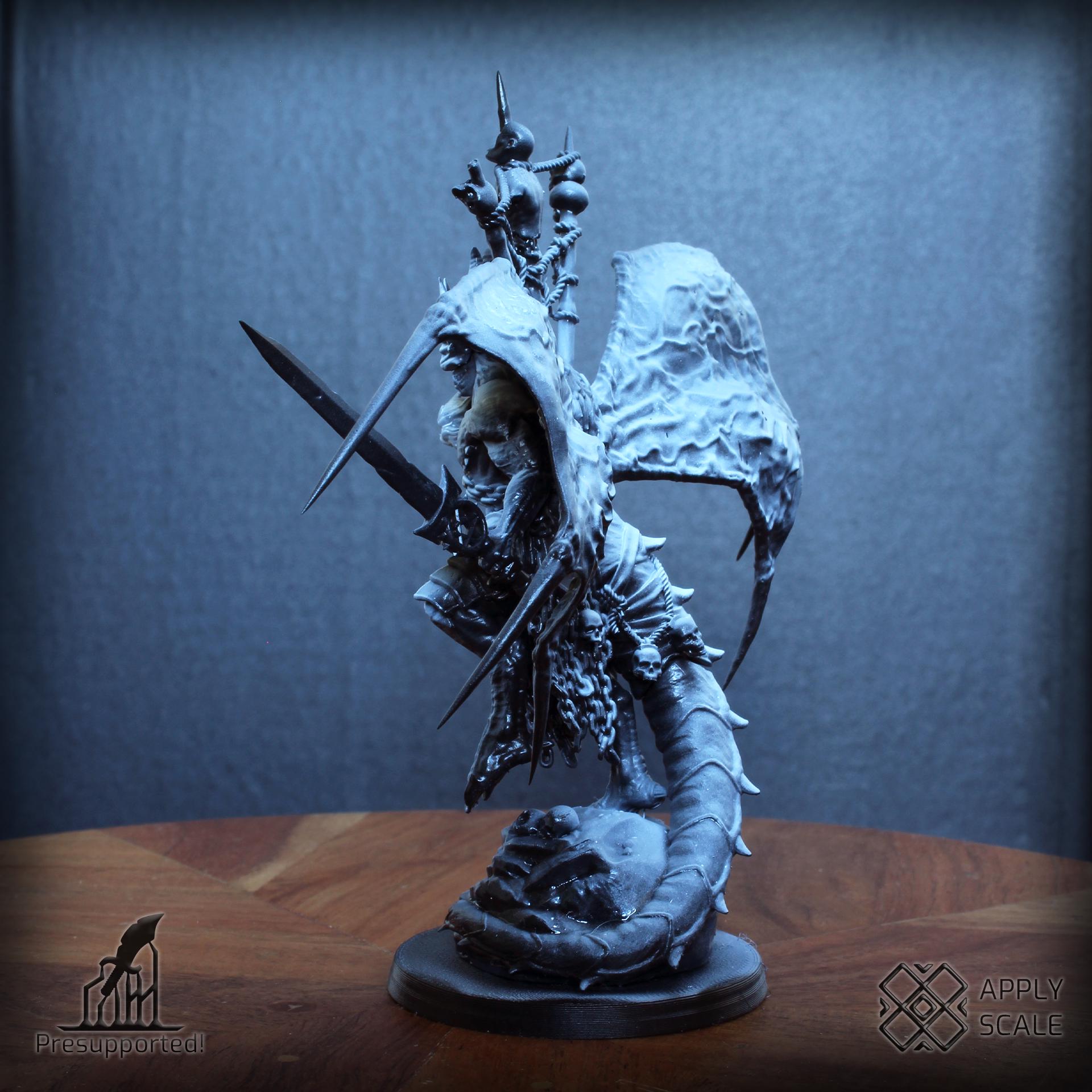 The Court - Preator Warrior Deamon by Apply Scale - 3D printed Trench Crusade compatible miniature
