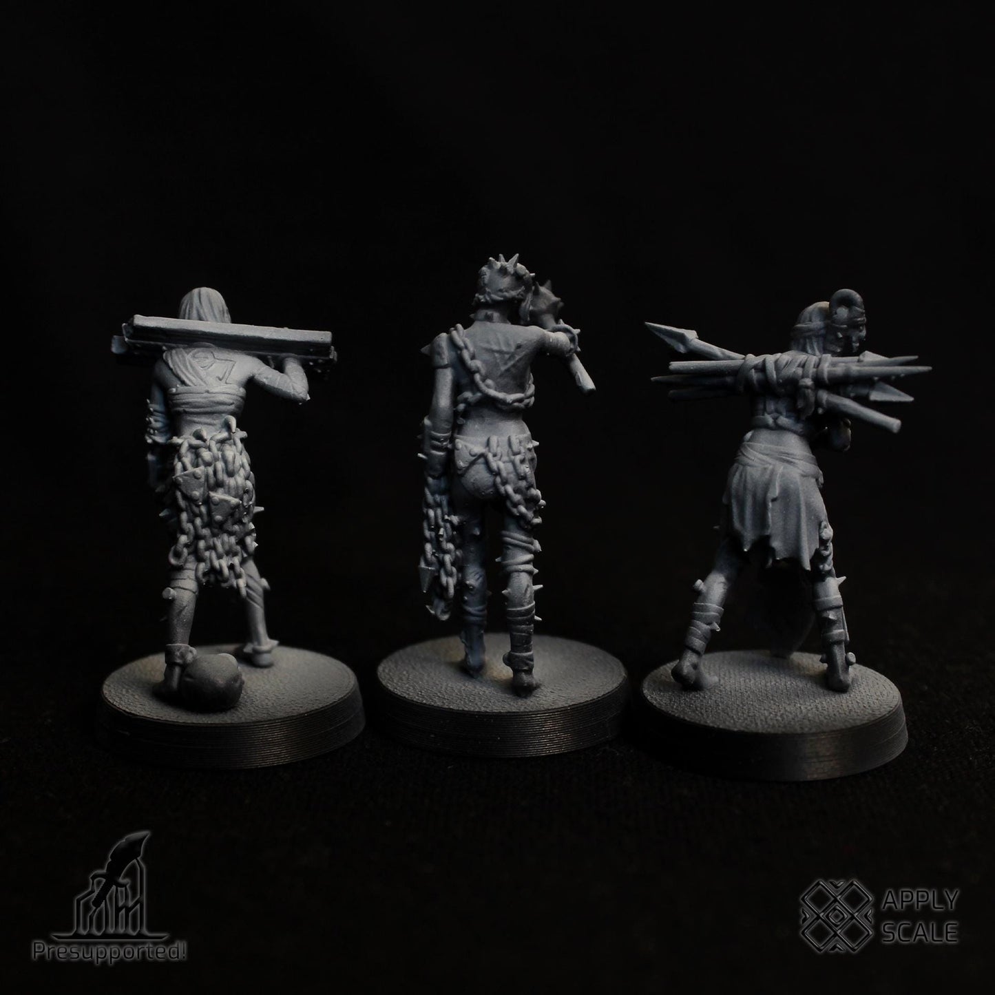 The Court - Wretched slaves by Apply Scale - 3D printed Trench Crusade compatible miniature