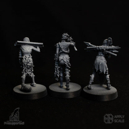 The Court - Wretched slaves by Apply Scale - 3D printed Trench Crusade compatible miniature