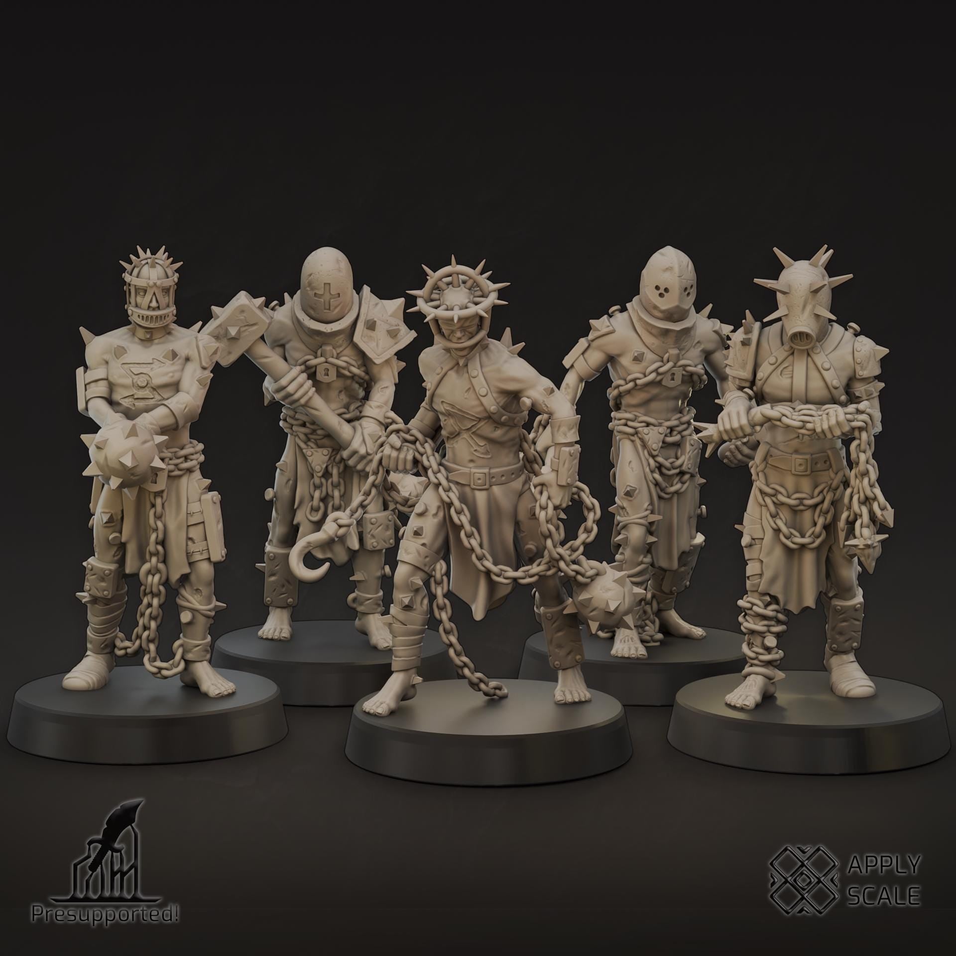 The Court - Wretcheds by Apply Scale - 3D printed Trench Crusade compatible miniature