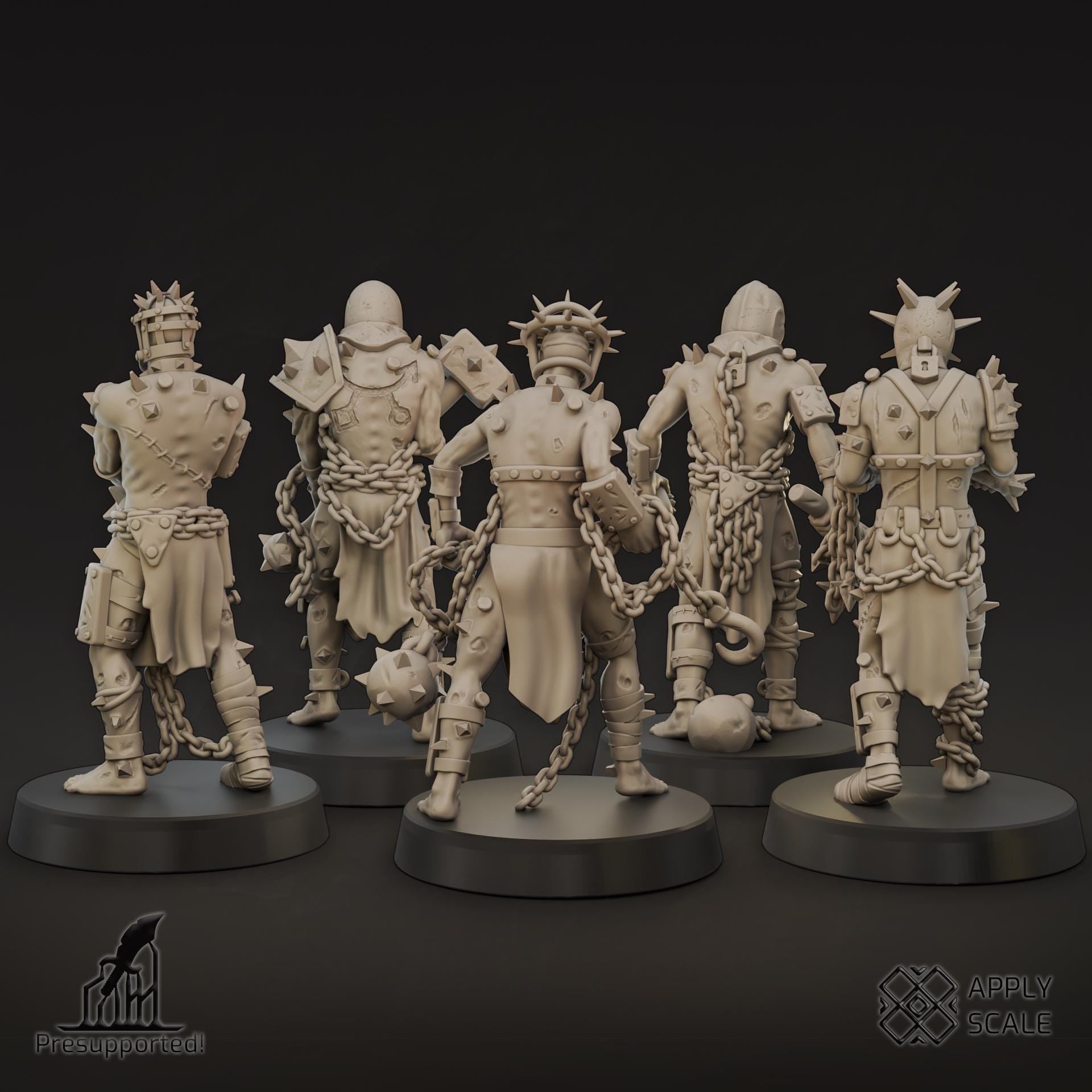 The Court - Wretcheds by Apply Scale - 3D printed Trench Crusade compatible miniature