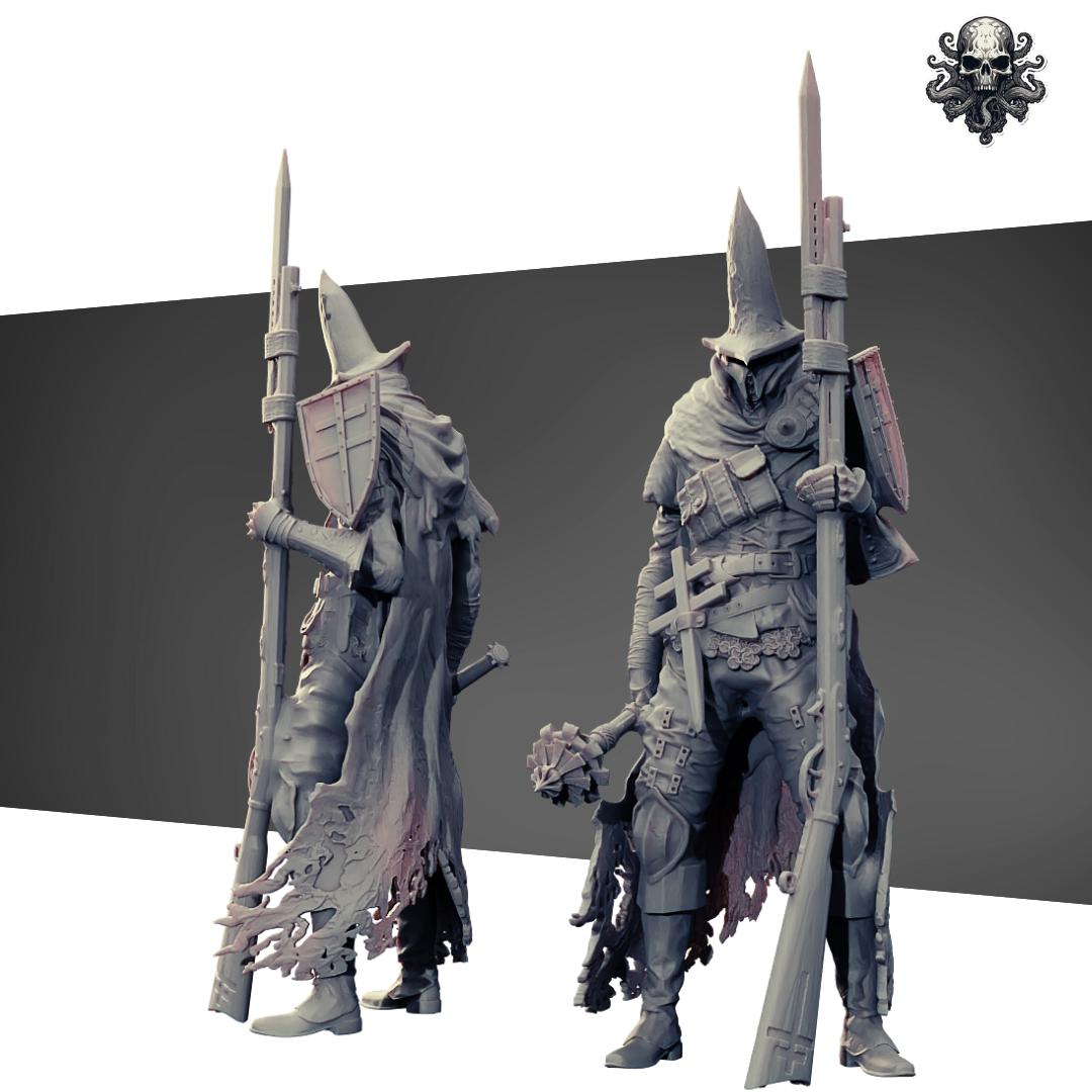 Trench Souls Of Anor London Warband - 3D printed Trench Crusade alternative miniature, Realsteone Miniatures design