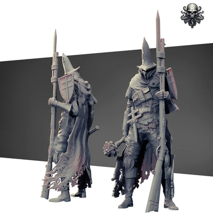Trench Souls Of Anor London Warband - 3D printed Trench Crusade alternative miniature, Realsteone Miniatures design