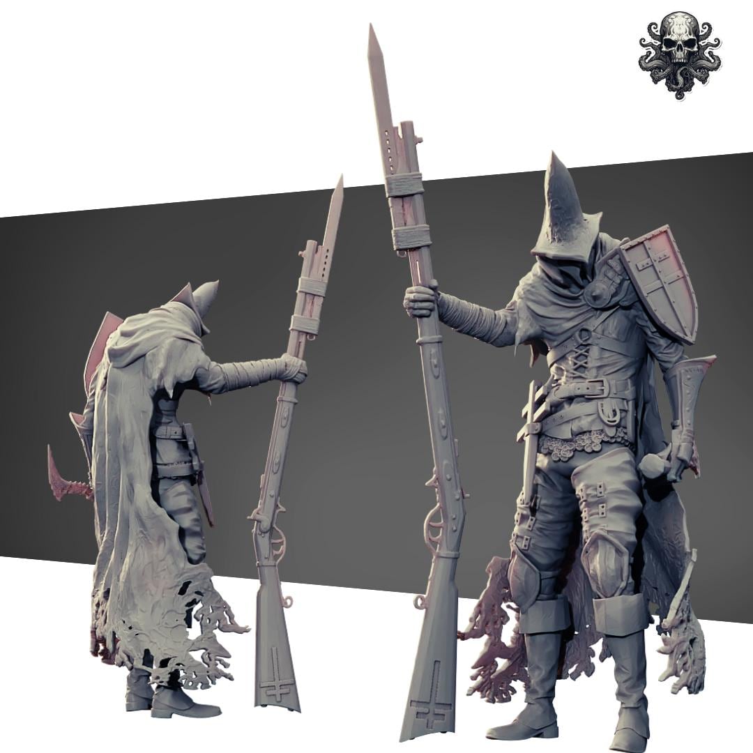 Trench Souls Of Anor London Warband - 3D printed Trench Crusade alternative miniature, Realsteone Miniatures design