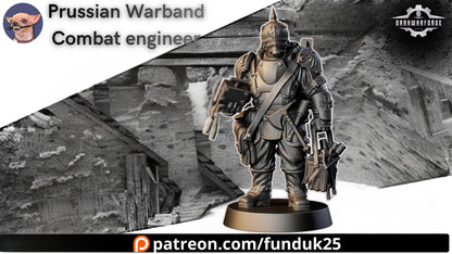 Prussian Warband Core set by Funduk25 - 3D printed Trench Crusade compatible miniature