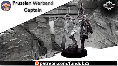 Prussian Warband Core set by Funduk25 - 3D printed Trench Crusade compatible miniature