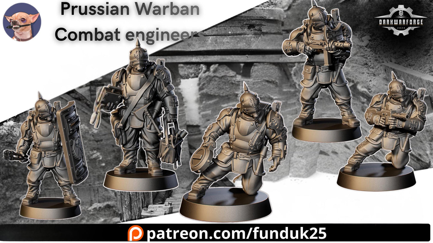 Prussian Warband Full set by Funduk25 - 3D printed Trench Crusade compatible miniature