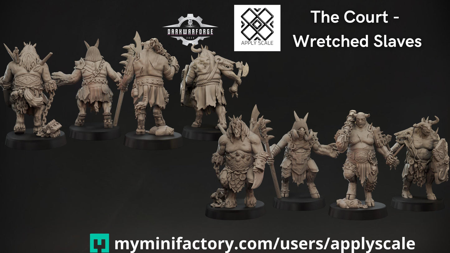 The Court warband by Apply Scale - 3D printed Trench Crusade proxy miniature