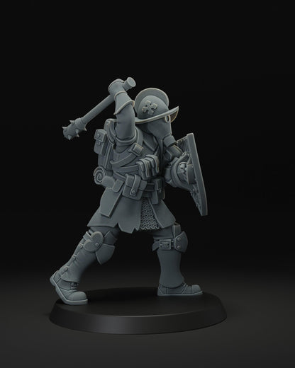 Papal Melee Trooper - 3D printed miniature  - Wargaming - Trench Grimdark