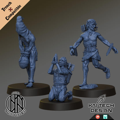 Pilgrims Warband by Kaitech - 17x Grimdark Miniature - 3D printed Grimdark Miniature