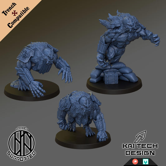 The Emirates- Feral Beasts  - 3D printed miniature Trench compatible