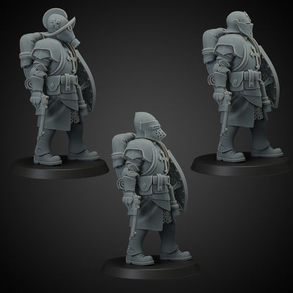 Trench Guards - 3D printed Grimdark Miniature