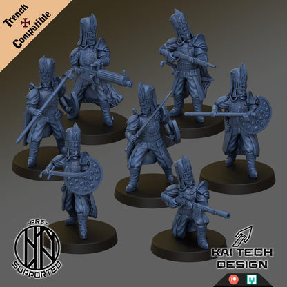Emirate Janissaries - 3D printed miniature  - Wargaming - Trench Grimdark