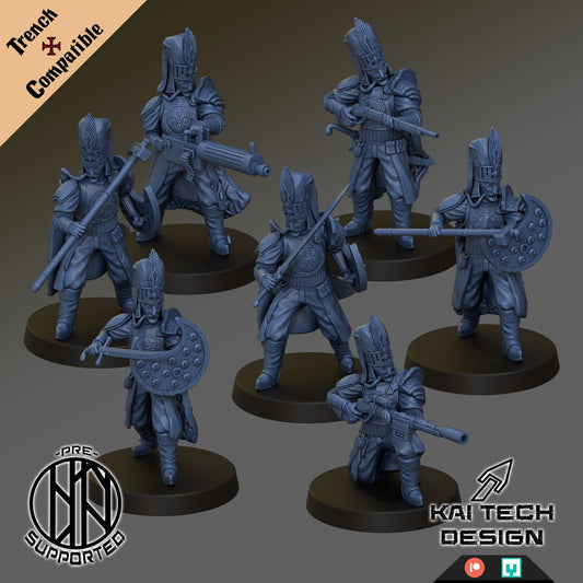 Emirate Janissaries - 3D printed miniature  - Wargaming - Trench Grimdark