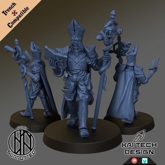 Heretics - Priest by Kaitech - 3D printed miniature Trench compatible