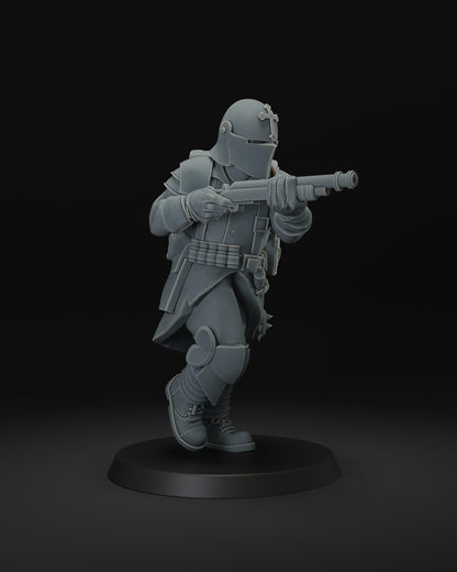 Shock Trooper - 3D printed Grimdark Miniature