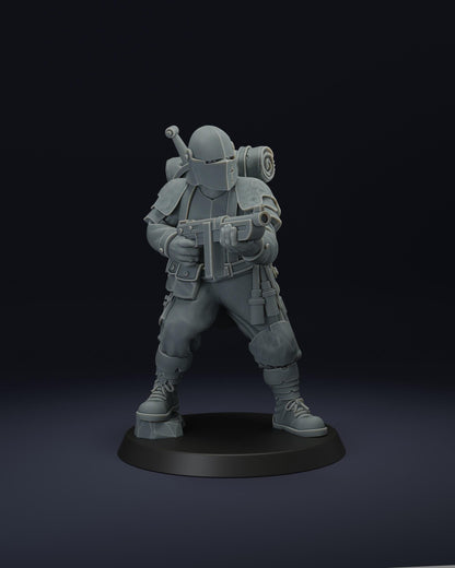 Shock Trooper - 3D printed Grimdark Miniature