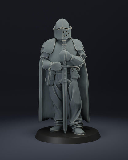 Trench Paladin - 3D printed miniature  - Wargaming - Trench Grimdark