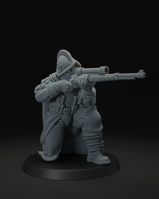 Papal Sniper - 3D printed miniature  - Wargaming - Trench Grimdark