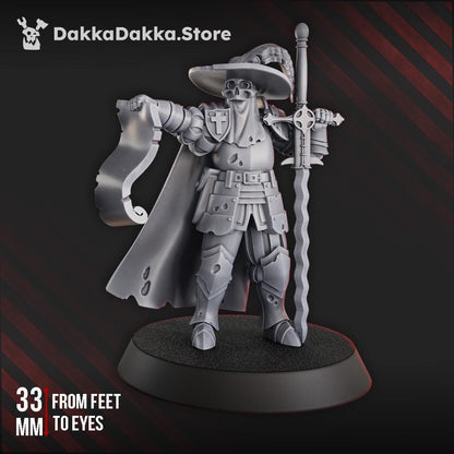 Inquisitor - 3D printed miniature  - Wargaming - Trench Grimdark